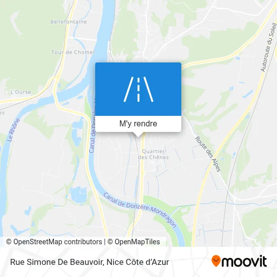 Rue Simone De Beauvoir plan