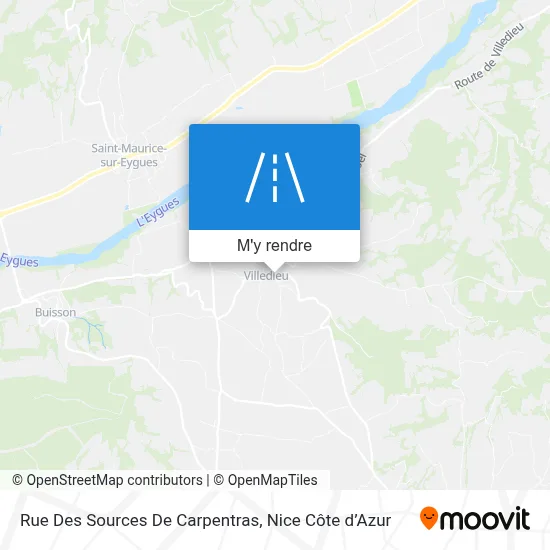 Rue Des Sources De Carpentras plan