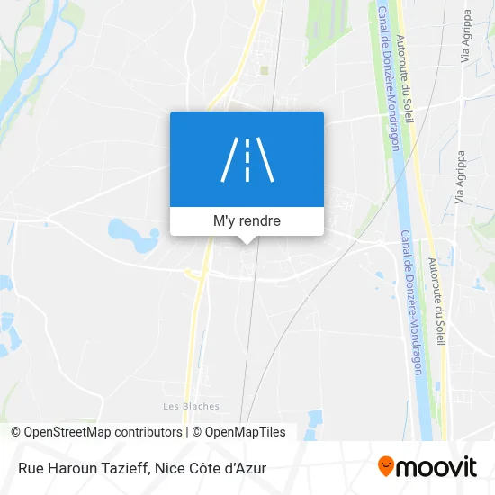 Rue Haroun Tazieff plan