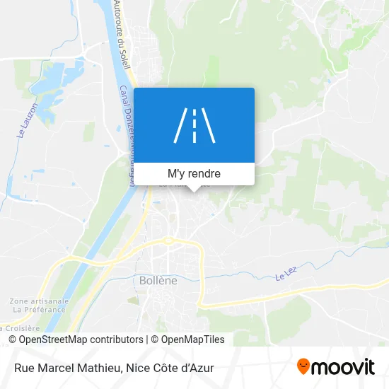 Rue Marcel Mathieu plan