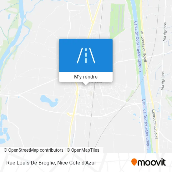 Rue Louis De Broglie plan