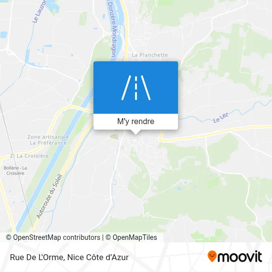 Rue De L'Orme plan