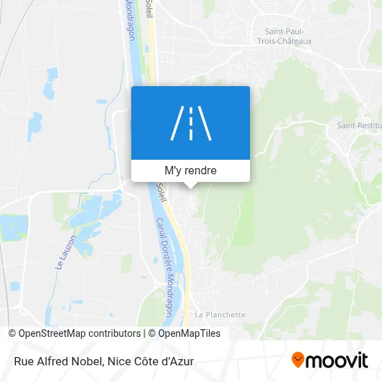 Rue Alfred Nobel plan
