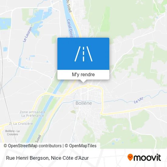 Rue Henri Bergson plan