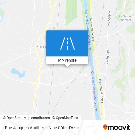 Rue Jacques Audiberti plan