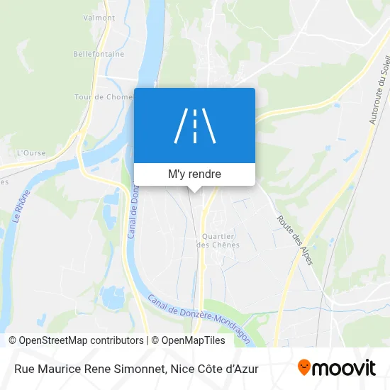Rue Maurice Rene Simonnet plan