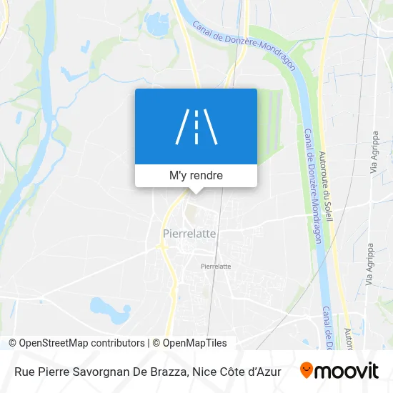 Rue Pierre Savorgnan De Brazza plan