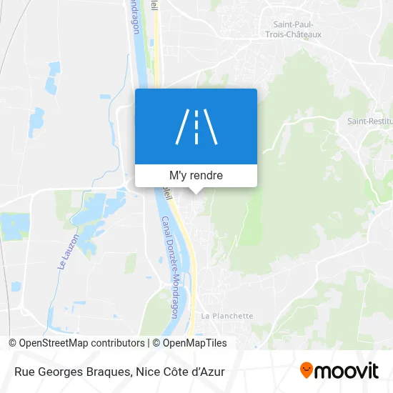 Rue Georges Braques plan