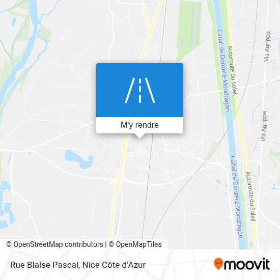 Rue Blaise Pascal plan