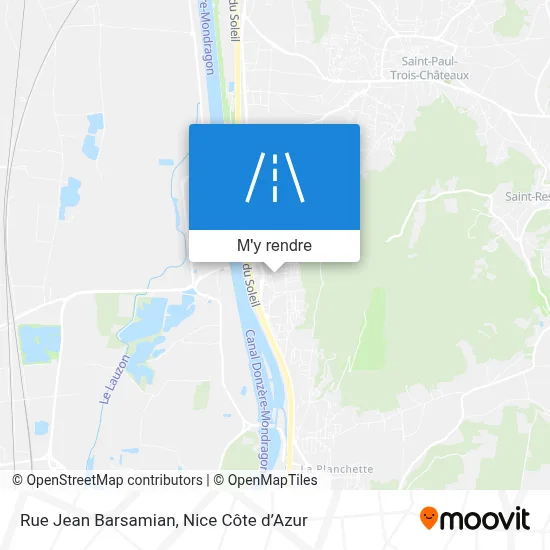 Rue Jean Barsamian plan