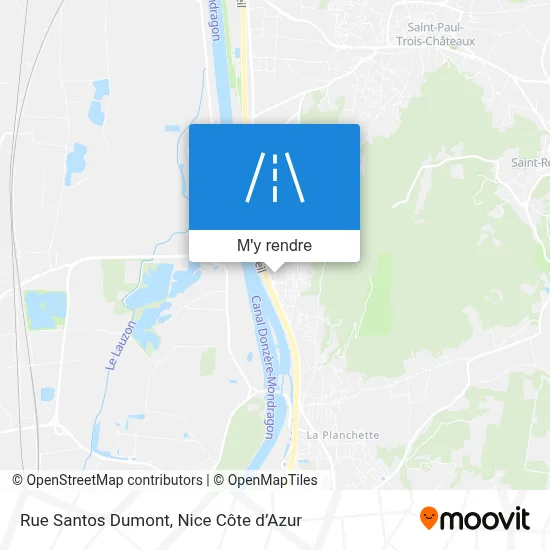 Rue Santos Dumont plan