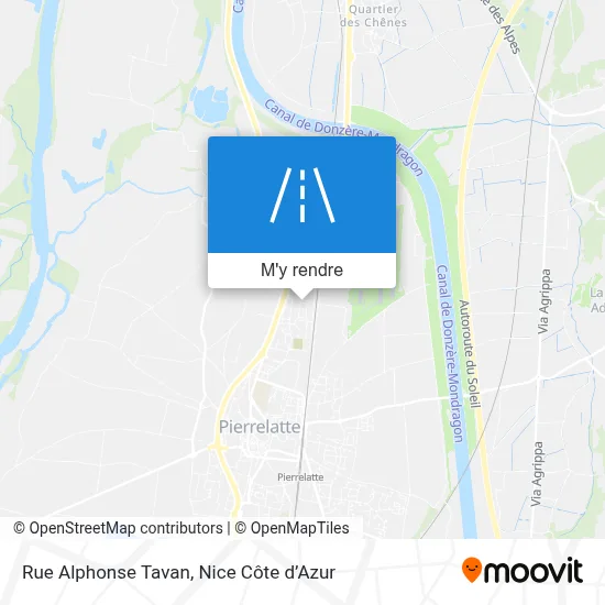 Rue Alphonse Tavan plan