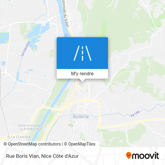 Rue Boris Vian plan