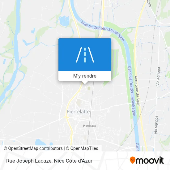 Rue Joseph Lacaze plan