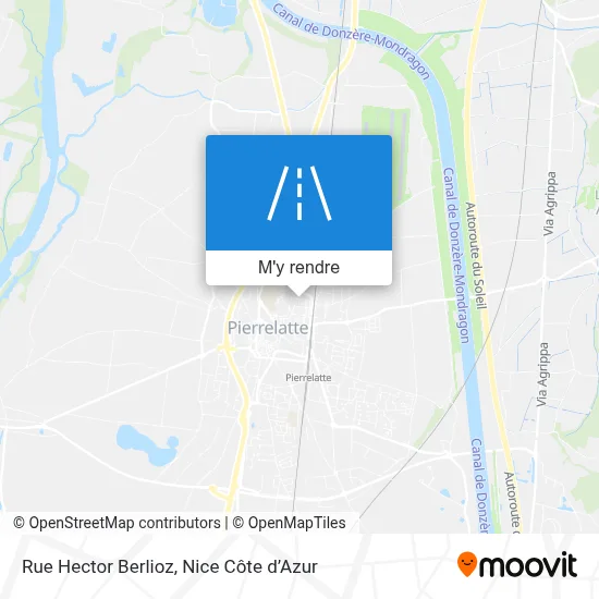 Rue Hector Berlioz plan