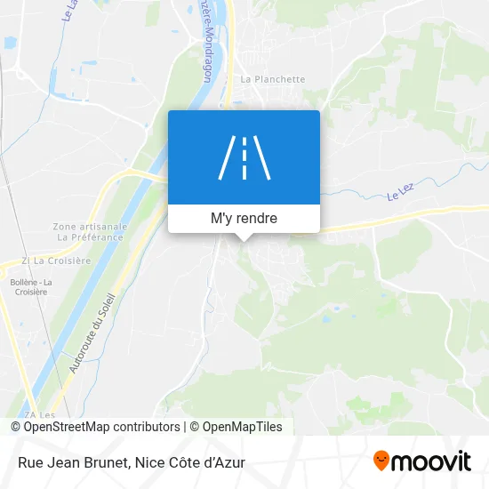 Rue Jean Brunet plan