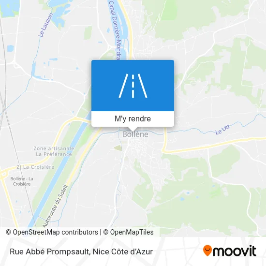 Rue Abbé Prompsault plan