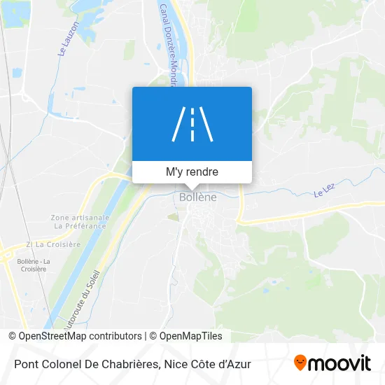 Pont Colonel De Chabrières plan