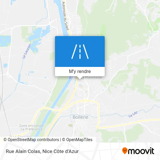 Rue Alain Colas plan