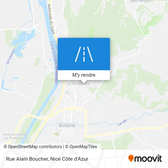 Rue Alain Boucher plan