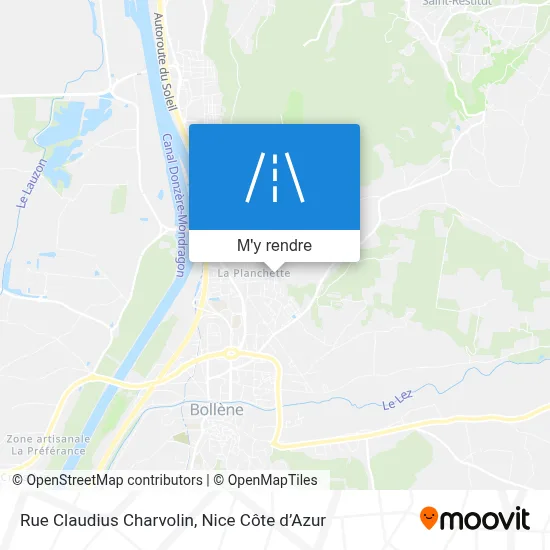 Rue Claudius Charvolin plan
