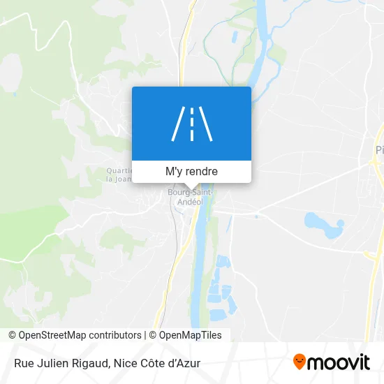 Rue Julien Rigaud plan