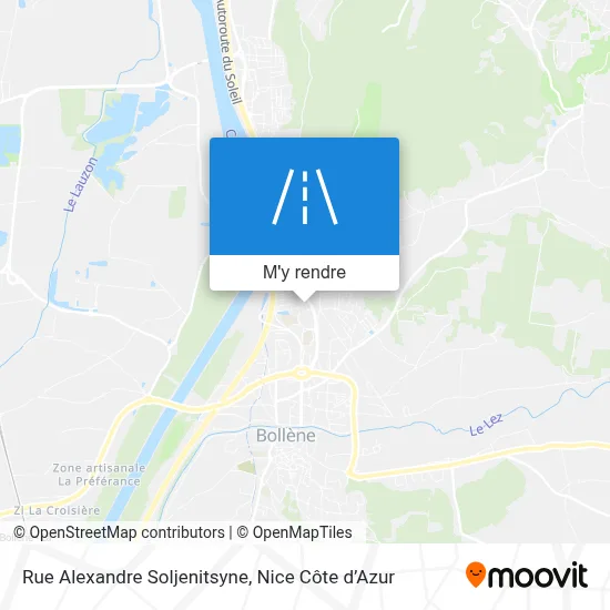Rue Alexandre Soljenitsyne plan