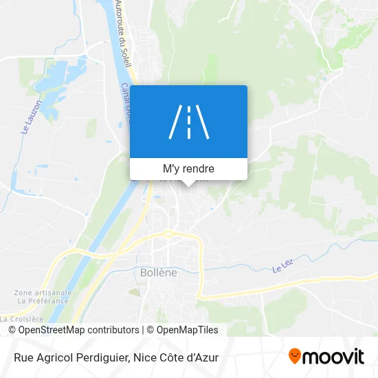 Rue Agricol Perdiguier plan