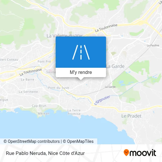 Rue Pablo Neruda plan