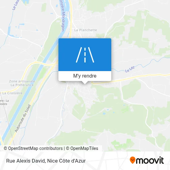 Rue Alexis David plan