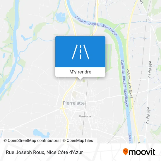 Rue Joseph Roux plan