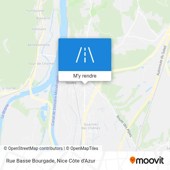 Rue Basse Bourgade plan