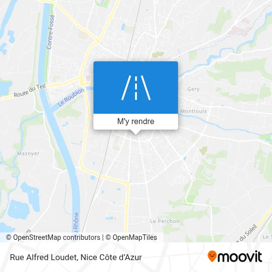 Rue Alfred Loudet plan