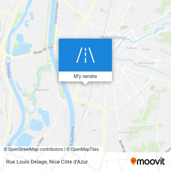 Rue Louis Delage plan