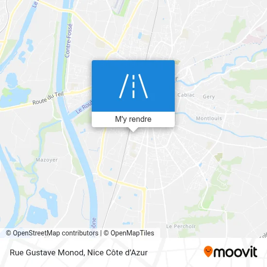 Rue Gustave Monod plan
