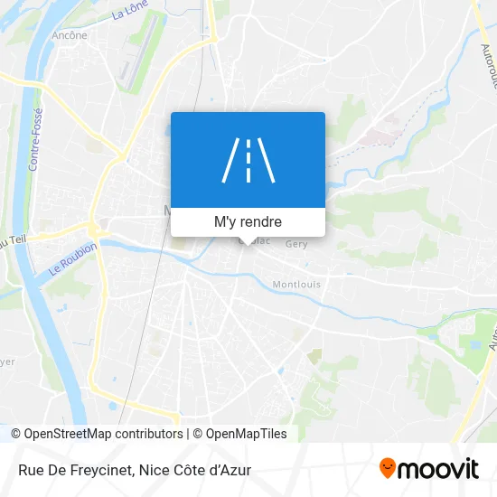 Rue De Freycinet plan