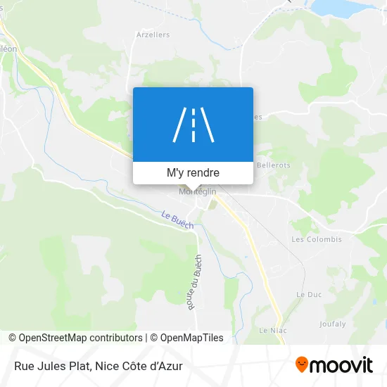 Rue Jules Plat plan