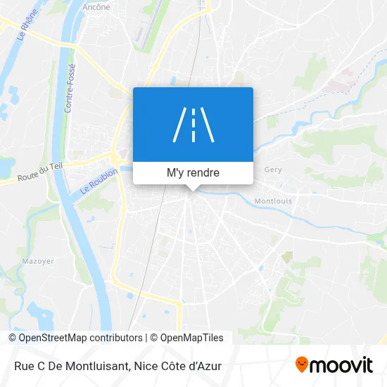 Rue C De Montluisant plan