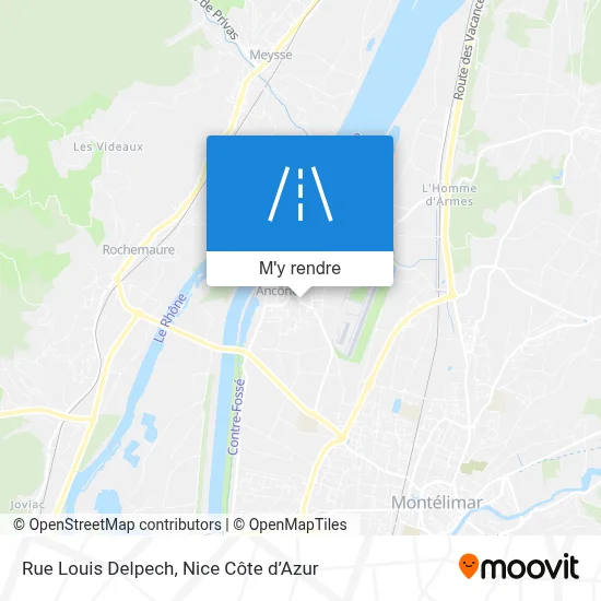Rue Louis Delpech plan