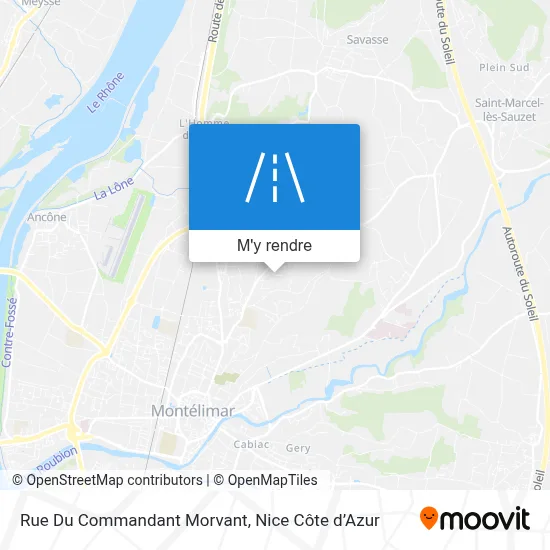 Rue Du Commandant Morvant plan