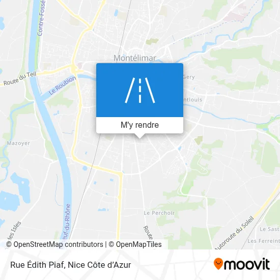 Rue Édith Piaf plan