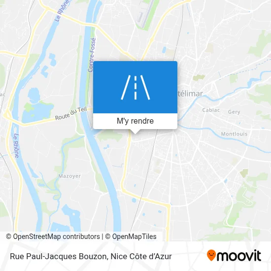 Rue Paul-Jacques Bouzon plan