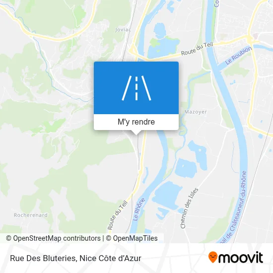 Rue Des Bluteries plan