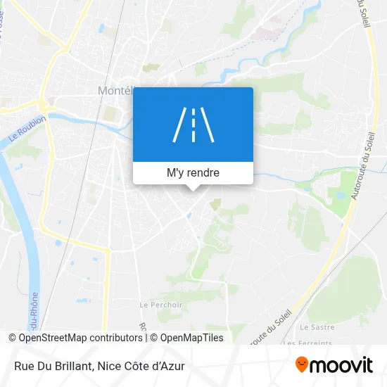 Rue Du Brillant plan