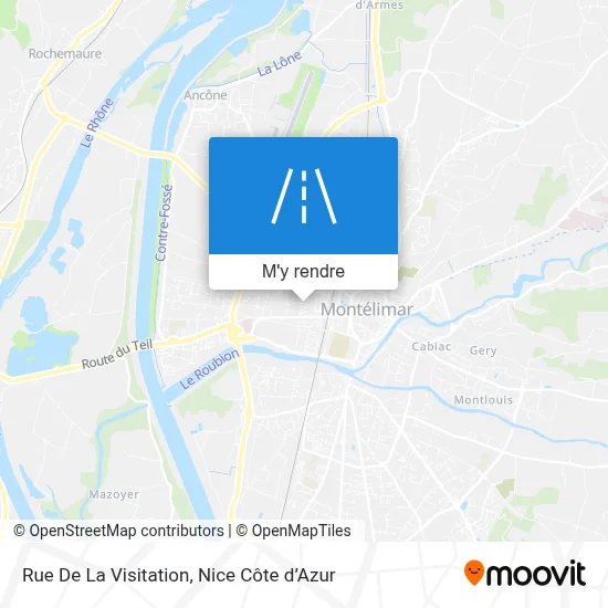 Rue De La Visitation plan