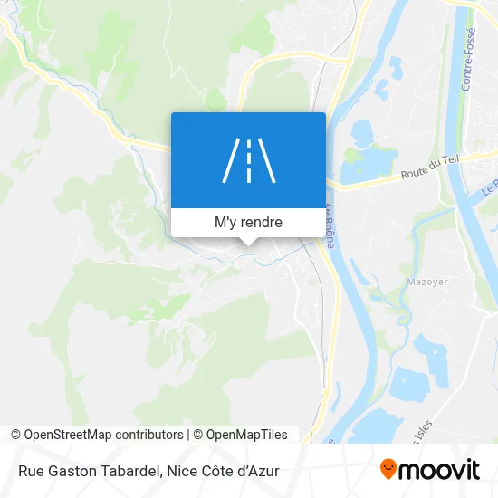 Rue Gaston Tabardel plan