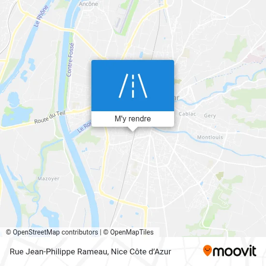 Rue Jean-Philippe Rameau plan