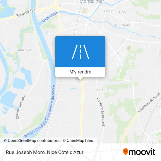 Rue Joseph Moro plan