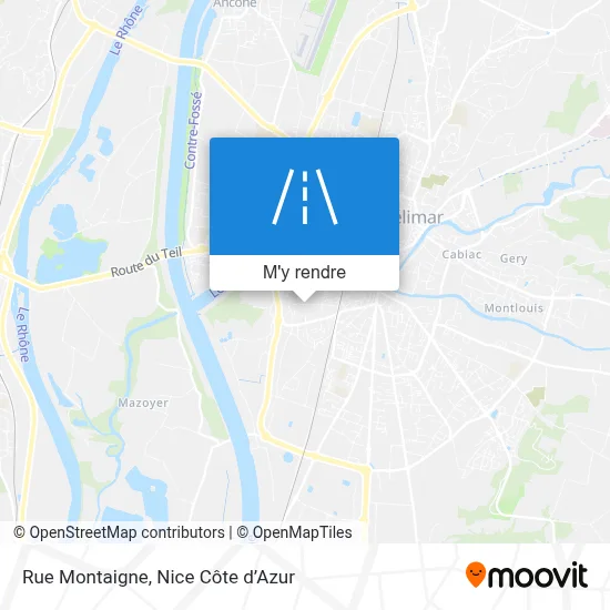Rue Montaigne plan