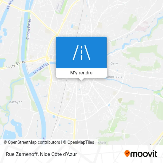 Rue Zamenoff plan